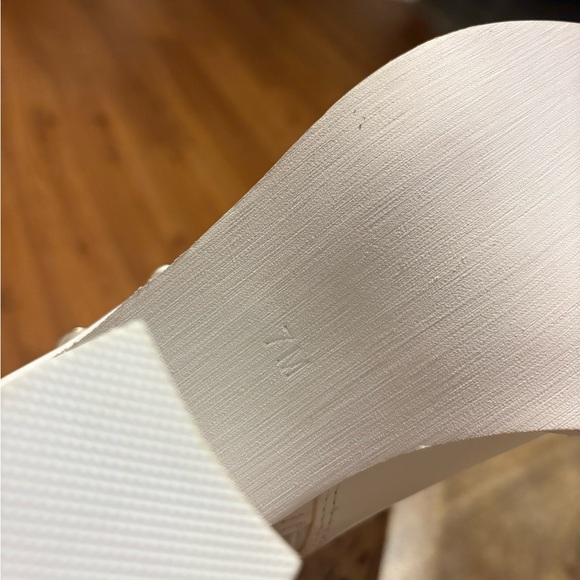 Dolls Kill White and Silver Fringe Heeled Boots - Picture 3 of 3